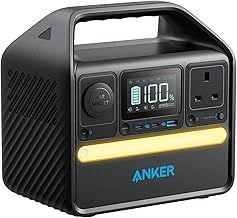 Anker 521 Portable Power Station Upgraded with LiFePO4 Battery, 256Wh 5-Port PowerHouse, 300W (Peak 600W) Solar Generator (Solar Panel Optional), 2 AC Outlets, 60W USB-C PD Output, Outdoor Generator