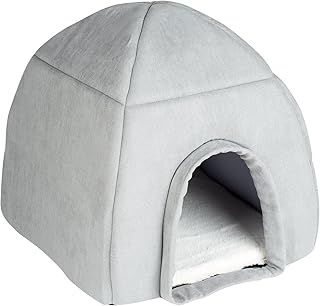 Me and My Large Grey Igloo Pet Bed