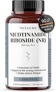 Nullure NAD Nicotinamide Riboside 300mg | NAD+ Boost |Clean Label Certificate |Third Party Tested | Vegan |No Additives| NAD Supplements | NAD Plus | NMN Alternative | NADH | NR 90 capsules (3 Months)
