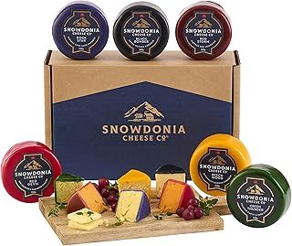 Snowdonia Cheese Company | Premium Deli Gift Box | 6 Luxury Welsh Cheeses | Black Bomber Cheddar Cheese and more