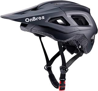 Bike Helmets, OnBros Cycle Helmet Men and Women, Scooter Skateboard MTB BMX Bike Helmet Lightweight, Mountain Bike Helmet with Visor, Bicycle Helmet