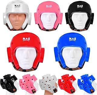 MAR | Pro Dipped Foam Head Guard Boxing Sparring Grappling Competition Training for Kickboxing, Karate, Taekwondo, Semi Contact & More, Adult Kids Headgear (Small, Medium, Large, X-Large)