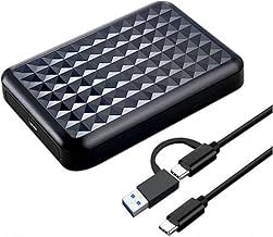 ModusTech External Hard Drive 1TB – Portable USB 3.0/ Type-C High-Speed HDD –Compatible with Windows Mac Laptop PC Desktop PS4 Xbox One–Slim External Storage Backup for Data Movie Game & Photo(1 TB)