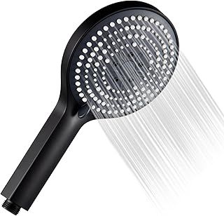 Shower Head,6 Modes Handheld Shower Head Large Powerful Boosting Handheld Showerhead for Low Water Pressure ShowerHead,Matte Black