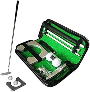 Indoor Golf Putting Set - Putting Cup, Practice Training Clubs Putter Kit with Balls & Bag
