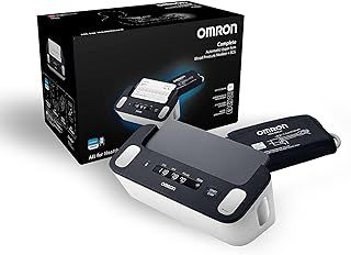 OMRON Complete Upper Arm Blood Pressure Monitor and ECG for Hypertension Monitoring and AFib screening for Home Use - 2-in-1 BP Monitor and ECG Machine with 1 Year OMRON Connect Premium for Free