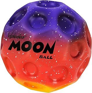 Waboba The Original Moon Ball - Hyper Bouncy Ball - All Ages Extreme Bounce and Fun - Perfect for Active Play and Outdoor Games - Black/Silver