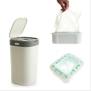 Baby Diaper Waste Bin | Odour Control Nappy Pail | 19L Capacity | Rectangular Shape | Smooth Finish | Indoor Use