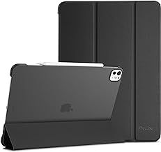 ProCase for iPad Pro 13 Inch Case 2024 (M4/7th Gen), iPad M4 13 Case Smart Folio iPad Pro 13 Case, Slim Stand Translucent Hard Shell Back 13-inch 2024 iPad Pro Case, Auto Sleep/Wake -Black