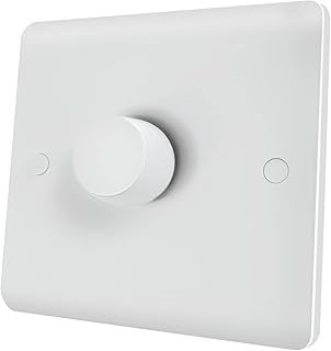 WiFi LED Dimmer Switch, Trailing Edge Dimmer Switch for Dimmable LED Incandescent Halogen Bulbs, 5-250W 1 Gang Multi-Way, No Neutral Required, Compatible with Alexa & Google Assistant/Home