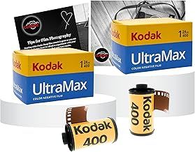 Kodak Ultramax 400 35mm Film Bundle - 24 EXP x2, Plus Photography Tips Card