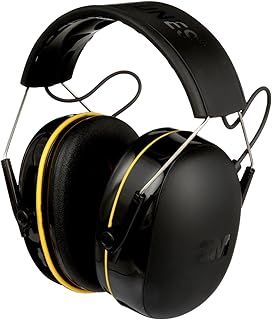 3M WorkTunes Connect, Bluetooth Ear Defenders Wireless, 90543EC1, Hearing Protector Earmuffs, Connect your Mobile Phone, 30+ hours battery life, Rechargeable, (94-105 dB), Black, 4.02x7.44x5.91