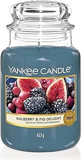 Yankee Candle Scented Candle | Mulberry and Fig Delight Large Jar Candle | Long Burning Candles: up to 150 Hours