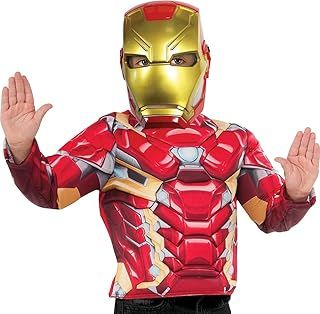 Rubies 39216NS Marvel Avengers Iron Man Deluxe Mask, Boys', One Size Halloween
