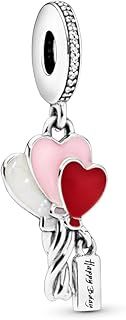 Pandora Moments Women's Sterling Silver Pink Birthday Cake Dangle Charm