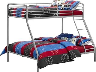 DHP Furniture Bunk Bed Silver/Grey Single Over Double