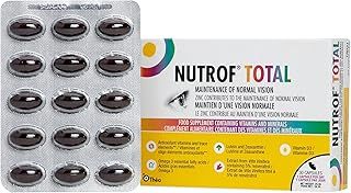 Nutrof Total Capsules – Eye Health Supplement with Lutein, Zeaxanthin, Omega 3, and Antioxidants | Essential Nutrients for Optimal Eye Health | Pack of 30 Capsules (1 Capsule per Day - 1-Month Supply)