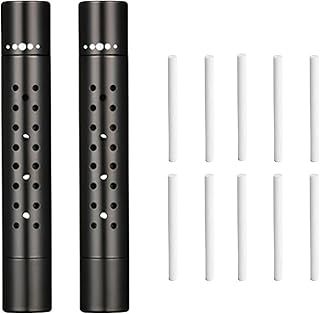 2 Pcs Aroma Diffuser and 10 Fragrance Cores Experience Noir Car Air Freshener Vent Clip for Decoration Accessories Office Bathroom