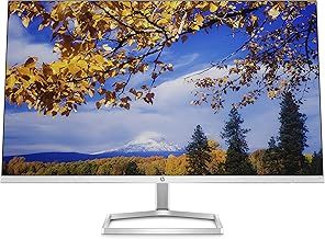 HP M27f Ultraslim Monitor 27 Inch, Full HD 1080p, 75hz Refresh Rate 2 x HDMI, 1 x VGA Blue Light Filter, Anti Glare, Tilt Adjutsment, Flicker Free, 178 Degree Ultra Wide Viewing Angle, Silver & Black
