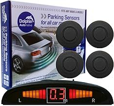 DPS450 Reverse Parking Sensors In 32 Colours 4 Ultrasonic Radar Sensors Kit Audio & Display Alert System - Matt Black