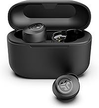 JLab Go Air Pop+ True Wireless Earbuds, In Ear Headphones, Bluetooth Earphones, 35H Playtime Ear Buds, Bluetooth Earbuds with Microphone, USB-C Charging Case, Dual Connect, EQ3 Sound, Midnight Black