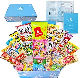 Japanese Snacks & Candy Box & English Pamphlet 30 x Dagashi Sweets Candy Valentines Gift