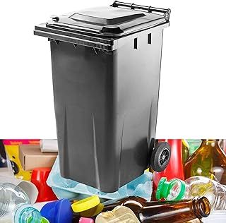 Wheelie Bin Grey Large 240 Litre Standard Size Household Bin Including Rubber Wheels & Lid