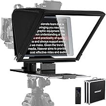 NEEWER Teleprompter X16 with RT113 Remote & App Control, 16" Beam, Aluminum Alloy Foldable Design, QR Plate Compatible with 501PL iPad Android Tablet Camera Camcorder Up to 44lb/20kg