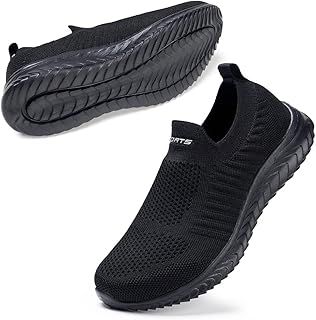 STQ Women's Slip on Trainers with Memory Foam, Size 5, Loafer Shoes