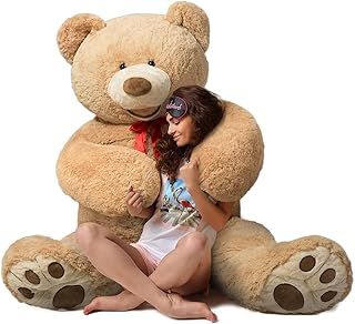 HollyHOME 150cm Giant Teddy Bear Stuffed Animal Large Soft Toys Plush Bear, Light Brown