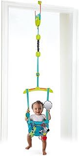 Bright Starts, Door Jumper - Bouncer 'n Spring Deluxe with Padded Seat, Door Clamp, Adjustable Strap, 4 Take-Along Toys, Ages 6 Months +
