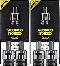 Voopoo ITO Pod Cartridge (0.7ohm) - 4 Pack - Compatible with Voopoo Doric Vape Kits, TPD Compliant Ecig, No Nicotine