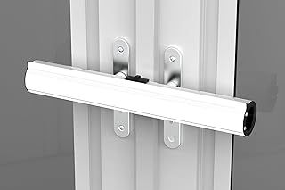 Patio Door Security Lock for French Double Doors with Scratch Protection Inserts, Easy Install, Extra Security, White