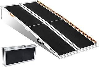 Wheelchair Ramps 5FT, gardhom Foldable Ramps for Wheelchairs Portable Aluminum 362kg Capacity Wheelchair Ramp for Home Entrance Threshold Doorways