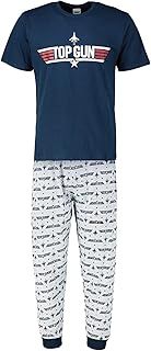 Top Gun Mens/Boys Official Navy/Grey Pyjama Set/Pyjamas Size S-XL