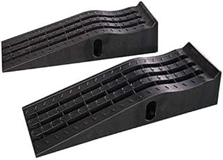 KATSU Plastic Car Ramps Low Profile, 5 Ton Capacity 2PCs Heavy Duty Garage Ramps for Lifting Automotive Vehicles Workshop Car Service and Repair 161925