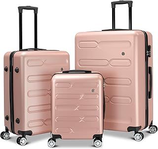 SA Products Cabin Suitcase, Carry on Suitcase, Easy Jet 45x36x20 Cabin Bag | Lightweight Suitcase Telescopic Handle, Hard Shell Small Suitcase with Wheels | Travel Cabin Luggage Suitcase (Blue)