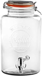 Kilner 25.405 Garden Party beverage donors for a vintage drink service, 5 l