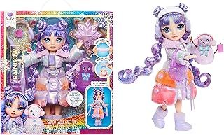 Rainbow High Winter Wonderland - Violet (Purple) - 28 cm Fashion Doll, With Hidden Magic Snow That Puffs Up with Water, Comes with A Snowman Kit, Suitable For Kids Ages 4-12 Years Old and Collectors