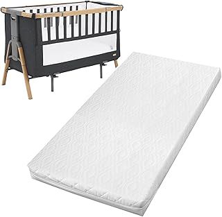 Pinkfairy Baby Toddler Crib Foam Mattress - 80.5 x 51 x 4cm Compatible with SnuzPod 4 Tutti Bambini Cot Mattress - Breathable Cozy Ultra Soft Anti-Allergic