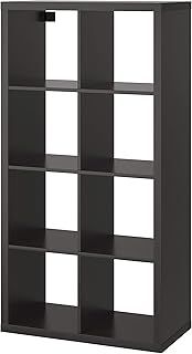 IKEA KALLAX shelving unit black-brown (77x39x147 cm) 8 shelf