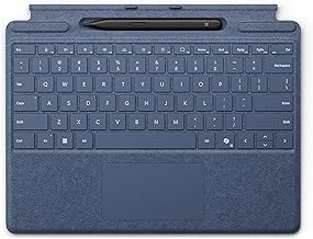 Microsoft Surface Pro Keyboard with Slim Pen | Sapphire | Compatible with Surface Pro (11th Edition), Surface Pro 9, or Surface Pro 8