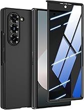 for Samsung Galaxy Z Fold 6 Case Ultra Slim, [Built-in Privacy Screen Protector][Anti-Peeping], Thin Slim Full Body Phone Case, Lightweight Skin-Friendly, Hard PC Cover for Z Fold 6 (Black)