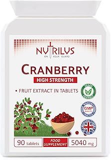 Cranberry Extract 90 Tablets 5040mg - High Strength - One Daily - UTI Prevention - Urinary Tract, Bladder Support