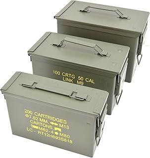 Nato US Army Metal Ammo/Tool Box- 3 Sizes (Small)