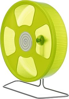 TRIXIE running wheel ø 28 cm - free-standing or hook-on - smooth-running and quiet - closed running surface - plastic - various colours random selection - 61011