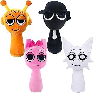 S-prunki Plush Toy,9.8" Funny S-prunki Plushies For Games Fans,Super Soft Collectible Stuffed Toy,Valentine's Day Birthday Gifts For Boys Girls And Fans Aged4 5 6 7 8 9 10+Years Old.(4PCS)