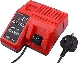 ZIBESTYU M12 & M18 Li-ion Battery Charger for Milwaukee 48-59-1812 12V&18V XC Lithium Ion Battery 48-11-1850 48-11-1840 48-11-1815 48-11-1828