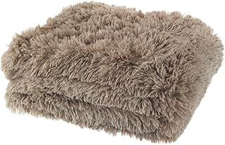 Catherine Lansfield Cuddly Deep Pile 150x200cm Blanket Throw Natural
