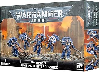 Games Workshop - Warhammer 40,000 - Space Marines: Jump Pack Intercessors, Blue